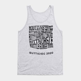 How do you say Mayor Pete Buttigieg's name? Funny trippy retro list of ways people say it Tank Top